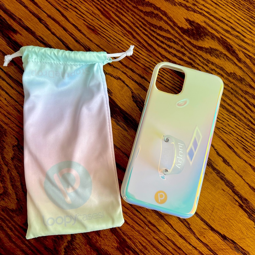 NWT Opal iridescent loopy case I phone 11 PRO Max